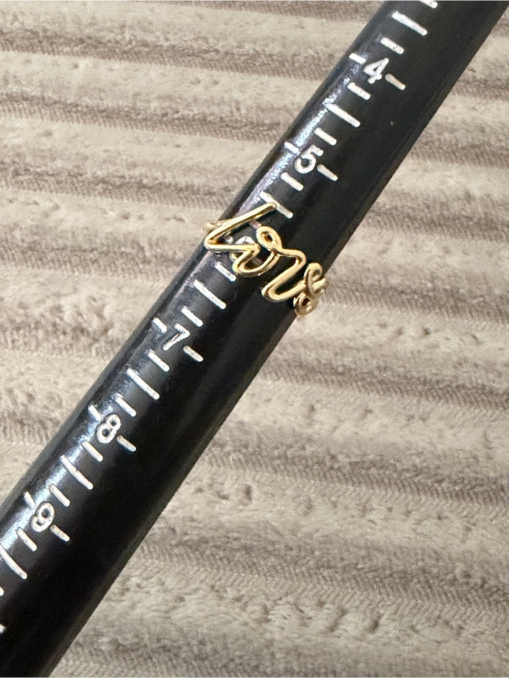 Tiffany & Co. Gold 'Love' Script Open Band Ring